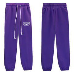 Denim Tears Violet Small Embroidery Drawstring Jogger Sweatpants
