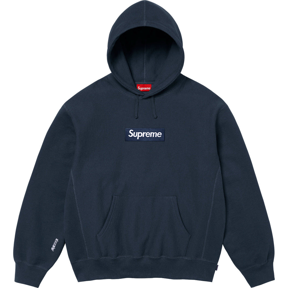 Supreme潮牌连帽卫衣男秋冬加绒宽松街头嘻哈外套纯色长袖套头衫 (30)