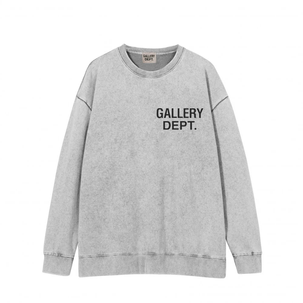 GALLERY DEPT秋季新款扎染拉炼开衫厚棉T高街复古纯棉宽松连帽外套 (9)