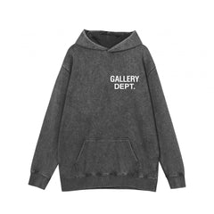 GALLERY DEPT秋季新款扎染拉炼开衫厚棉T高街复古纯棉宽松连帽外套 (3)