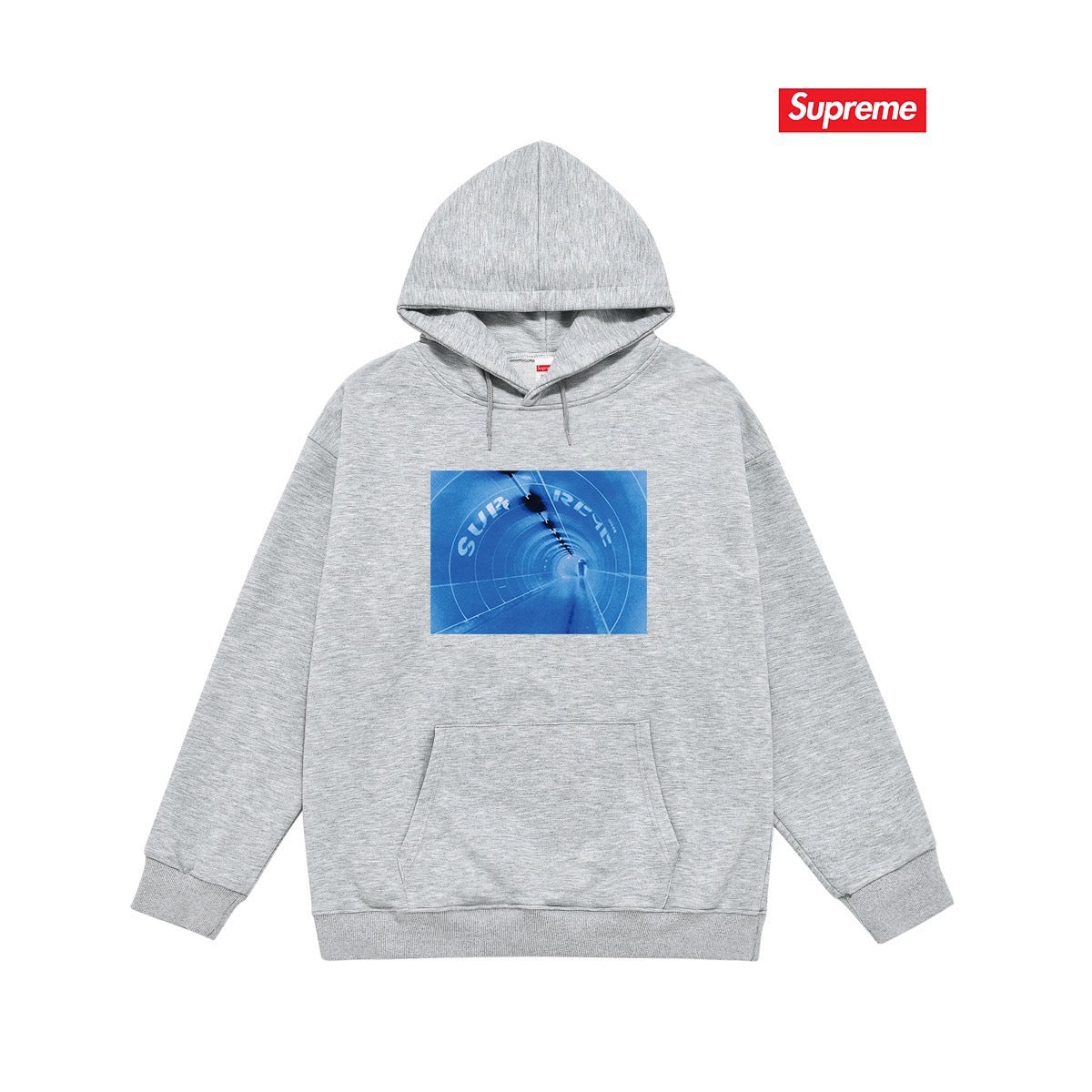 Cross border high version trendy brand Supreme letter printed hooded sweatshirt jacket, classic BOX looped hoodie for men and women (33)