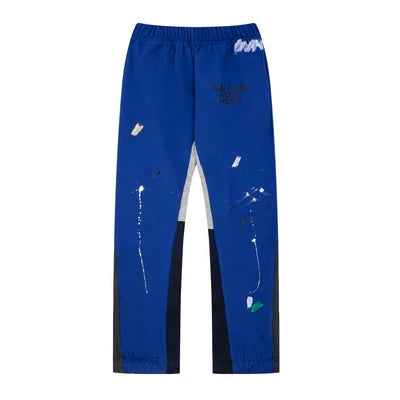 Gallery Dept hand-painted splashed ink spliced drawstring high street casual thick cotton pants micro flared men's and women's loose sports pants (2)