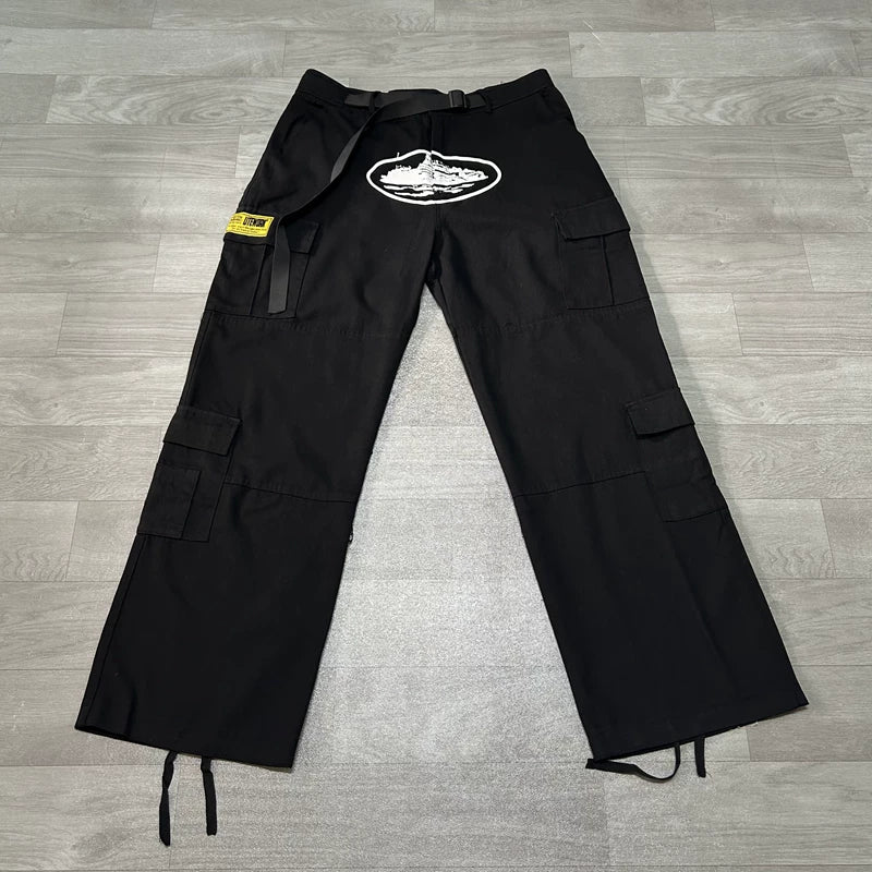 Corteiz Oval Logo Cargo Pants Multi‑Colors