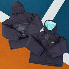 Corteiz Hooded Puffer Jacket Winter Streetwear Zip‑Up Quilted Down Coat