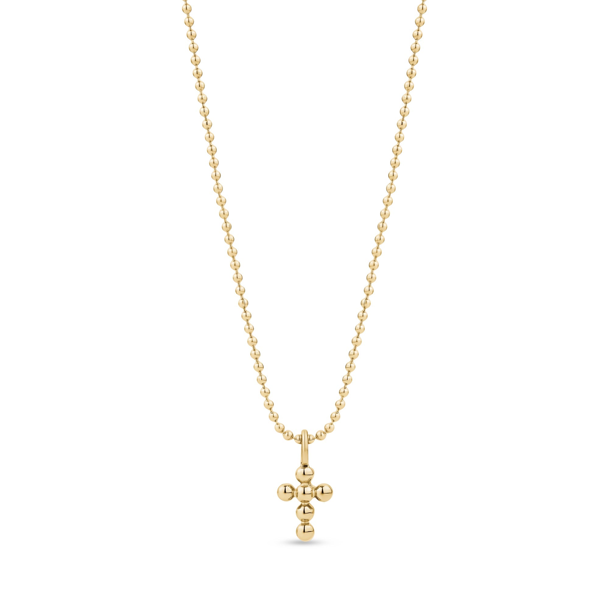Mini Beaded Cross Pendant