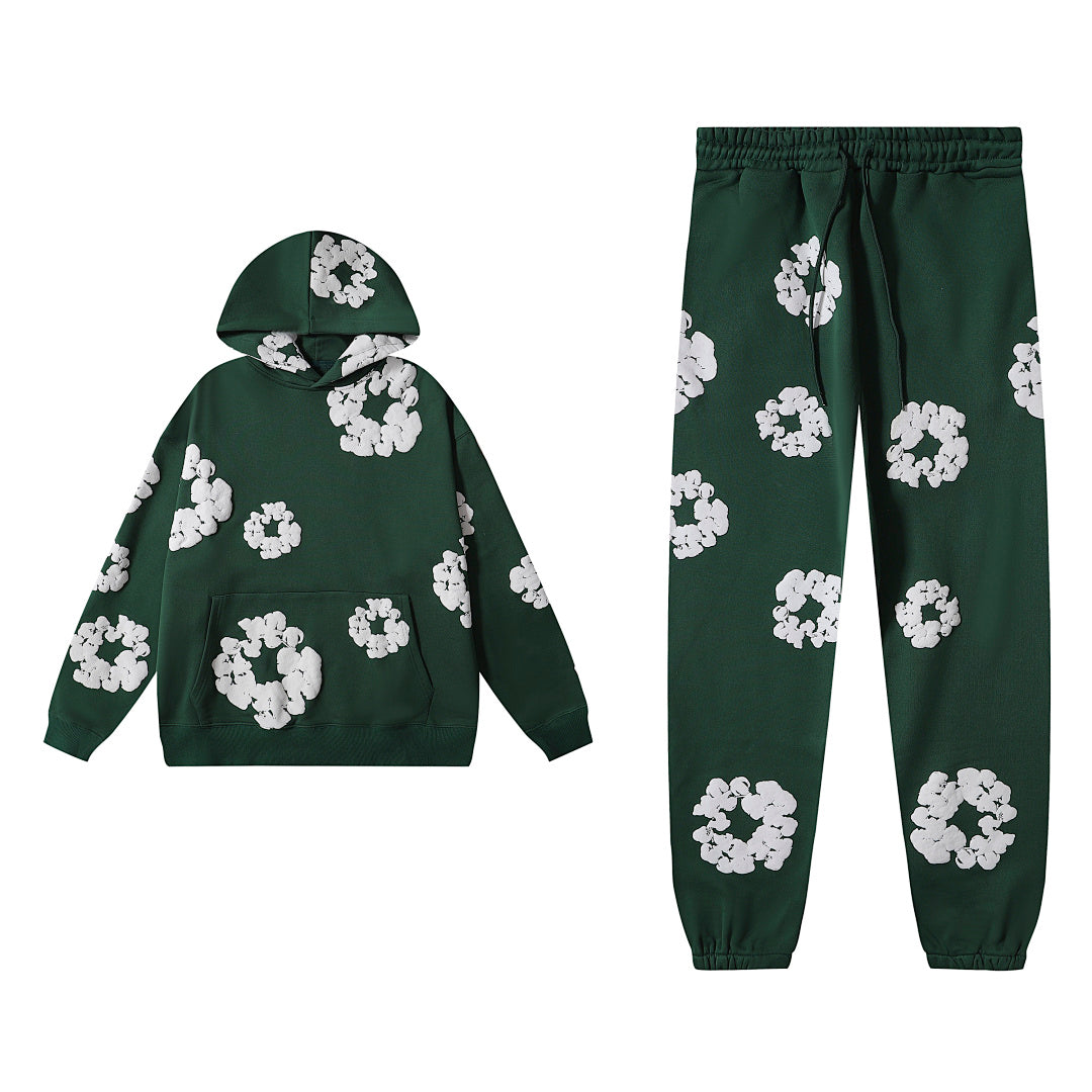 Denim Tears Green Hoodie & Sweatpants Set