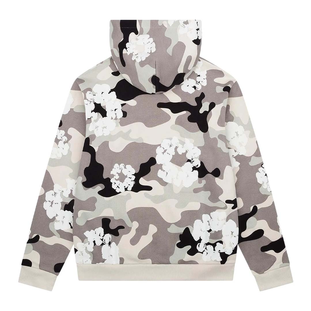 Denim Tears Wreath Zip Hoodie 'White Camo'