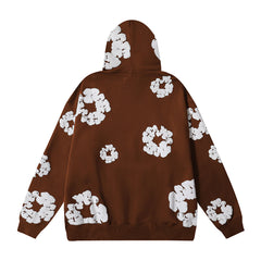 Denim Tears Floral Print Streetwear 2‑Piece Tracksuit