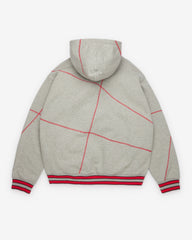 Denim Tears Men's Virginia Overlock Stitch Hoodie - (Grey)